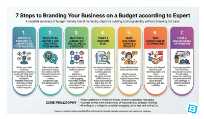 7 Steps to Branding Your Business on a Budget according to Expert